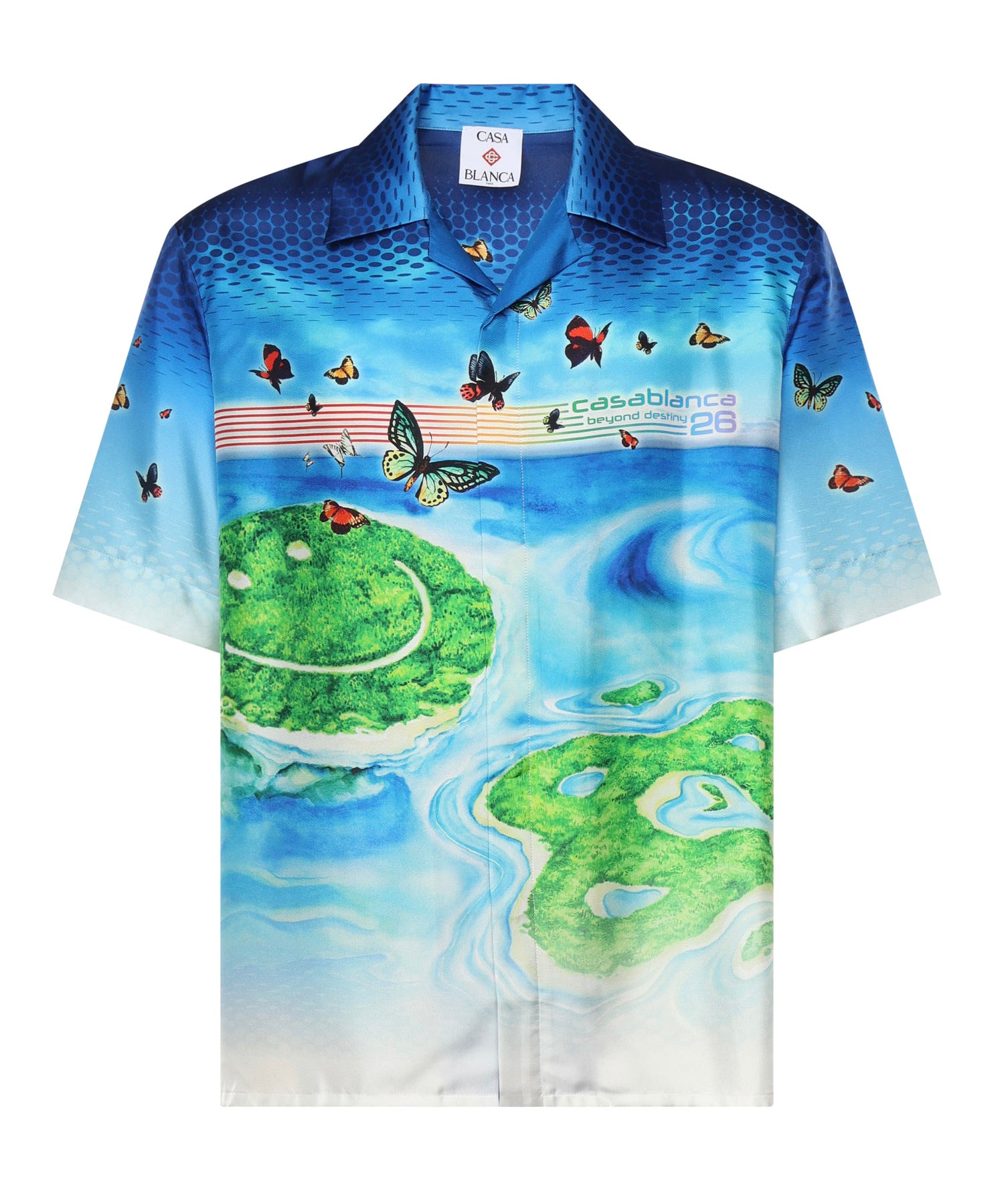 Camicia Beyond Destiny in seta MSP26SH003 02 CASABLANCA 