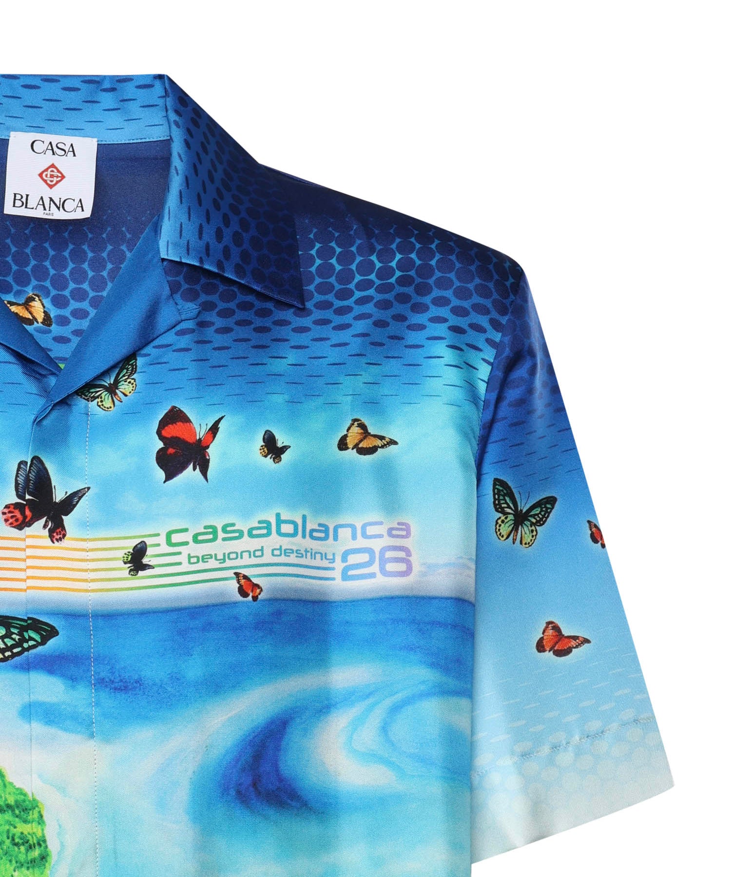 Camicia Beyond Destiny in seta MSP26SH003 02 CASABLANCA 