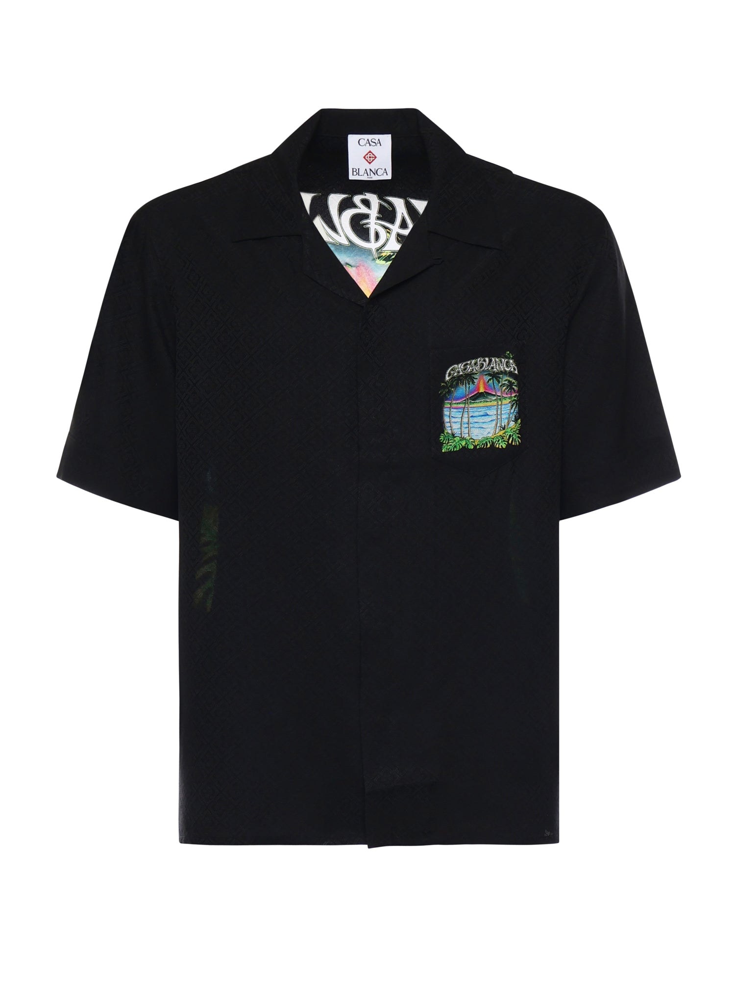 Camicia Volcano in seta MSP26SH003 09 CASABLANCA 