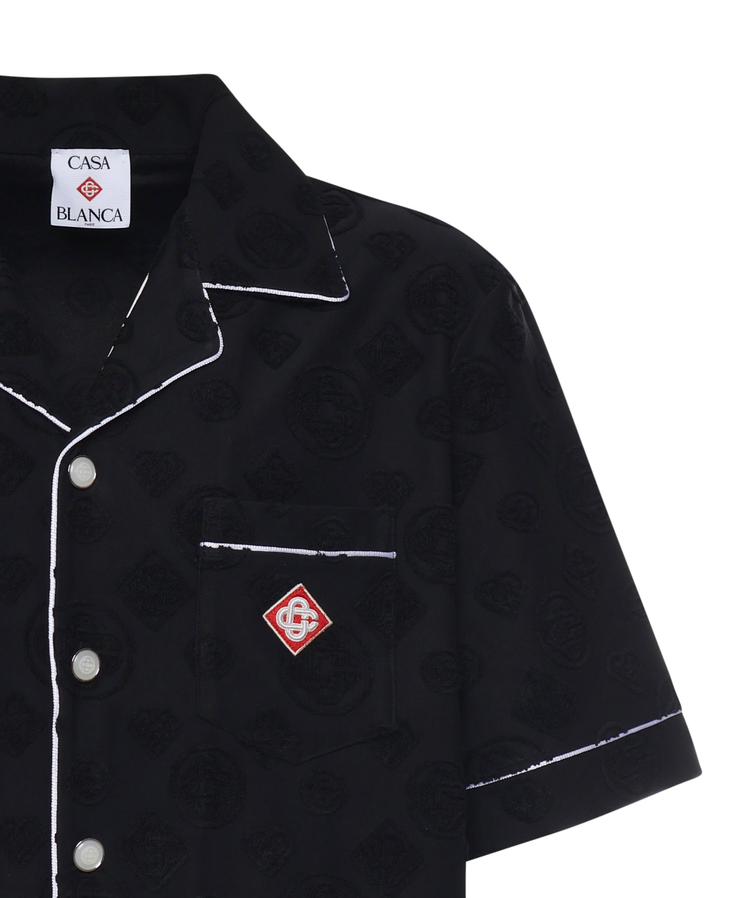 Camicia in spugna con monogramma MSP26SH085 02 CASABLANCA 