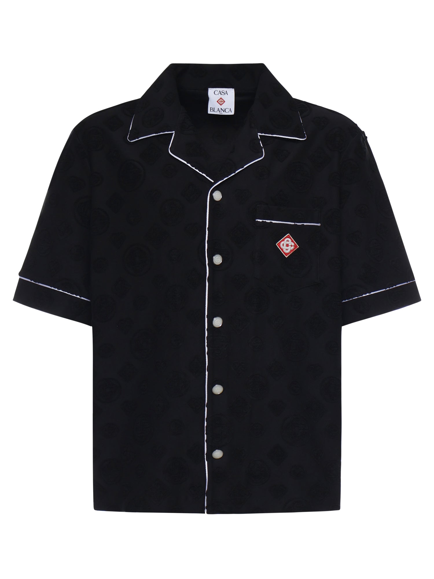 Camicia in spugna con monogramma MSP26SH085 02 CASABLANCA 