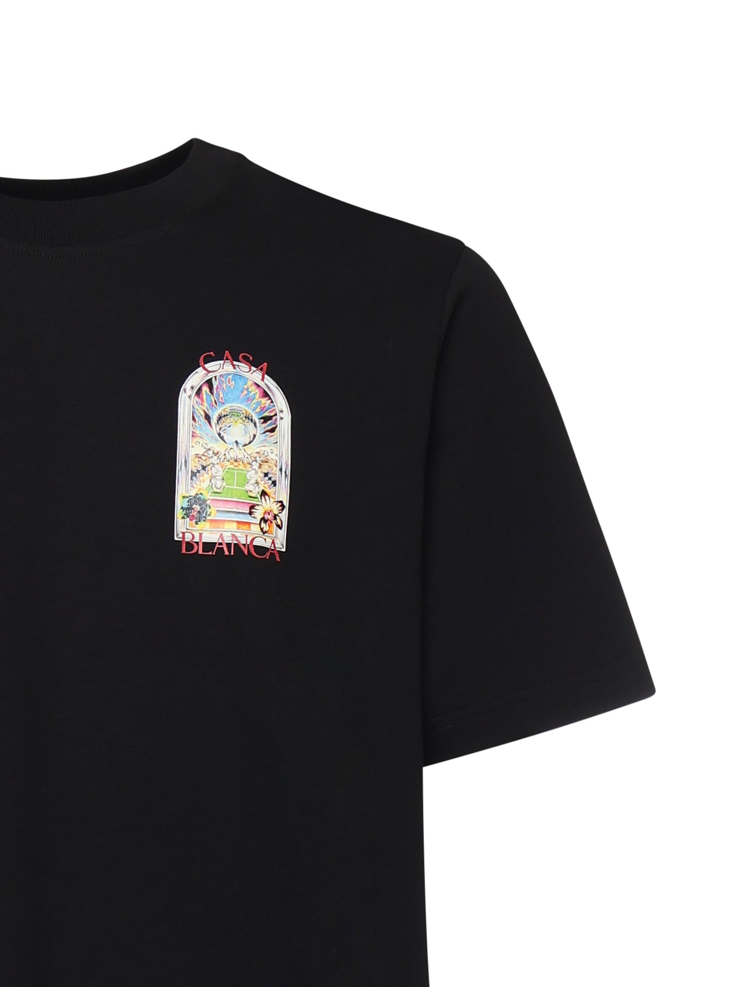 T-shirt in cotone con logo<BR/> MSS26JTS001 09 CASABLANCA 