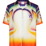 Camicia in seta con stampa MSS26SH003 01 CASABLANCA 