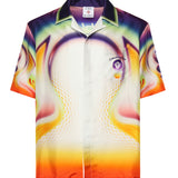 Camicia in seta con stampa MSS26SH003 01 CASABLANCA 