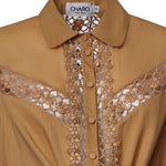 Camicia cropped Devi in voile di cotone 261200 CINNAMON CHARO RUIZ 