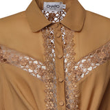 Camicia cropped Devi in voile di cotone 261200 CINNAMON CHARO RUIZ 