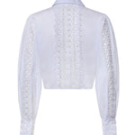 Camicia cropped Devi in voile di cotone 261200 WHITE CHARO RUIZ 