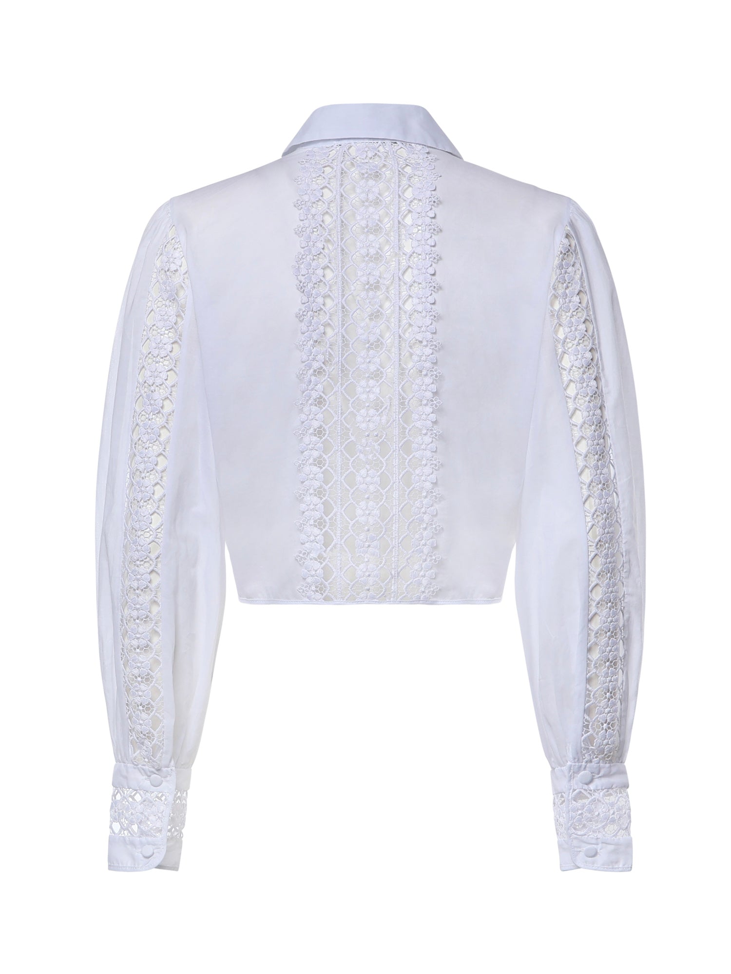 Camicia cropped Devi in voile di cotone 261200 WHITE CHARO RUIZ 