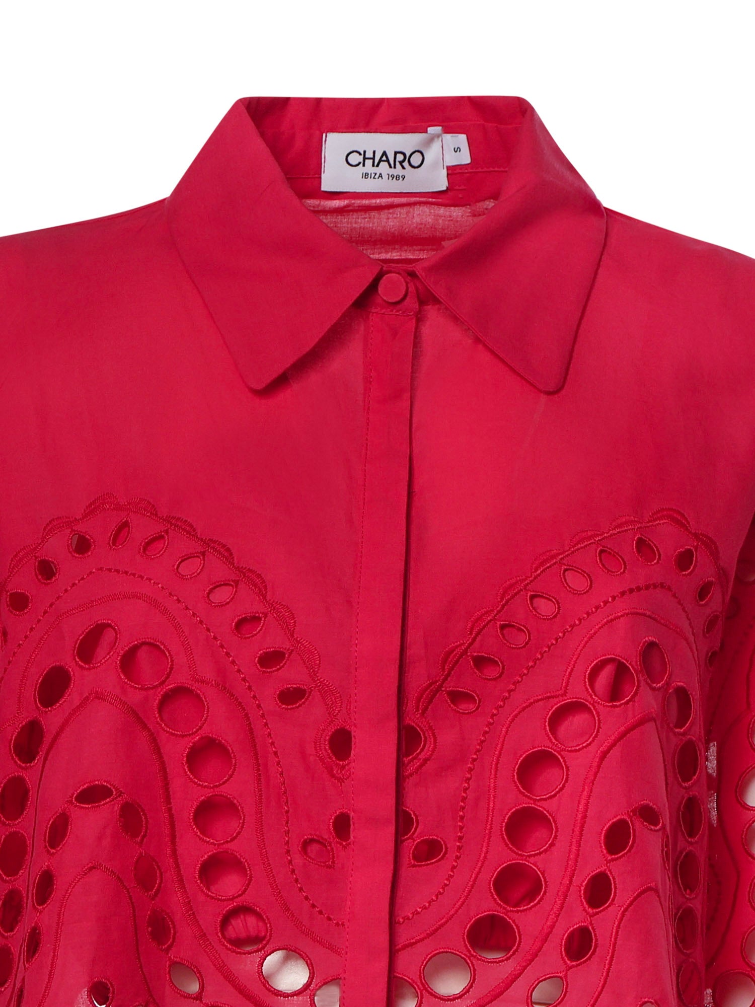 Camicia cropped Storm in cotone 263200 FUCHSIA CHARO RUIZ 