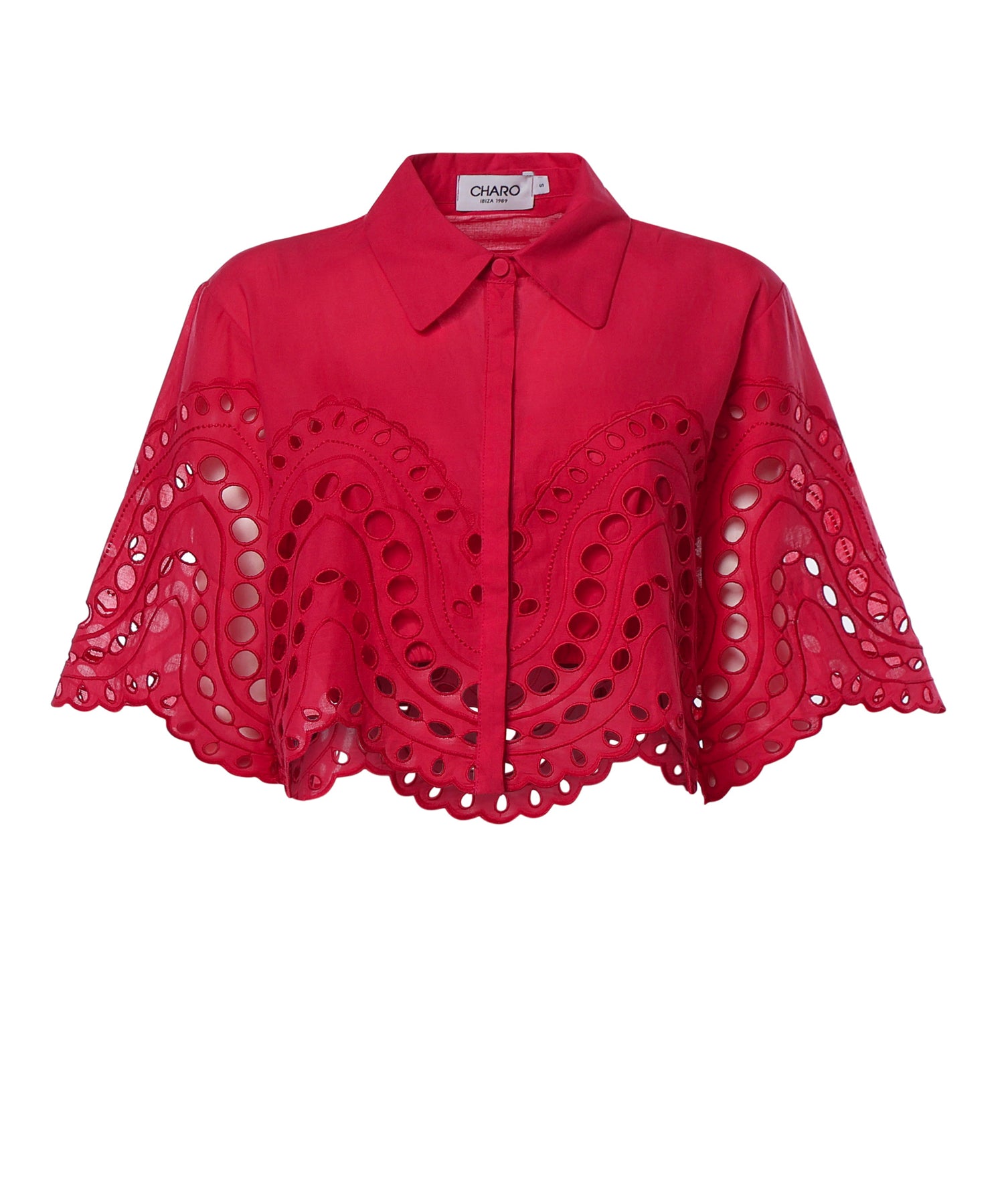 Camicia cropped Storm in cotone 263200 FUCHSIA CHARO RUIZ 