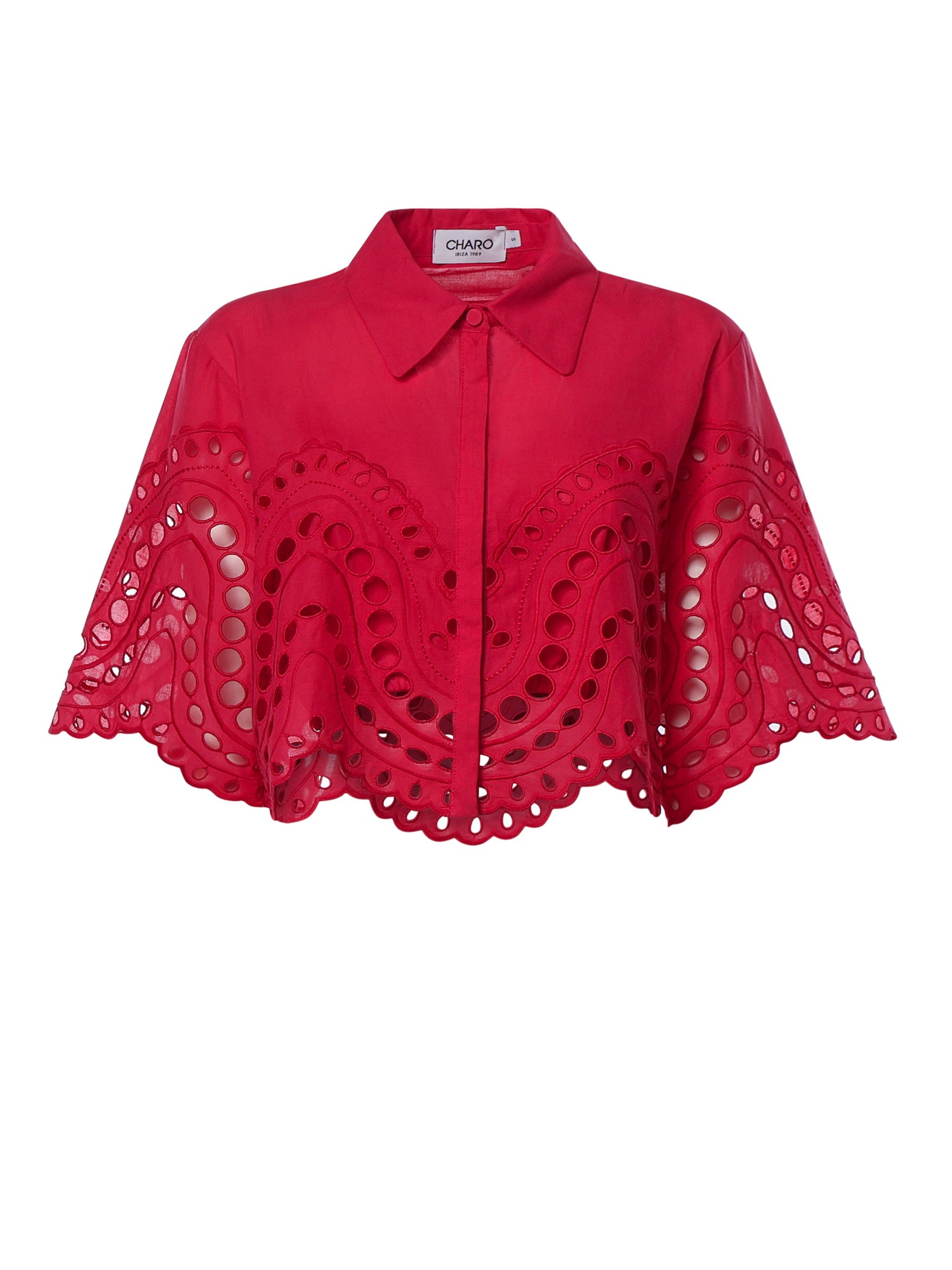 Camicia cropped Storm in cotone 263200 FUCHSIA CHARO RUIZ 