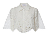 Camicia cropped Storm in cotone 263200 WHITE CHARO RUIZ 