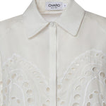 Camicia cropped Storm in cotone 263200 WHITE CHARO RUIZ 