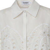Camicia cropped Storm in cotone 263200 WHITE CHARO RUIZ 