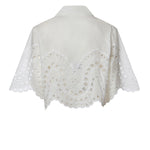 Camicia cropped Storm in cotone 263200 WHITE CHARO RUIZ 