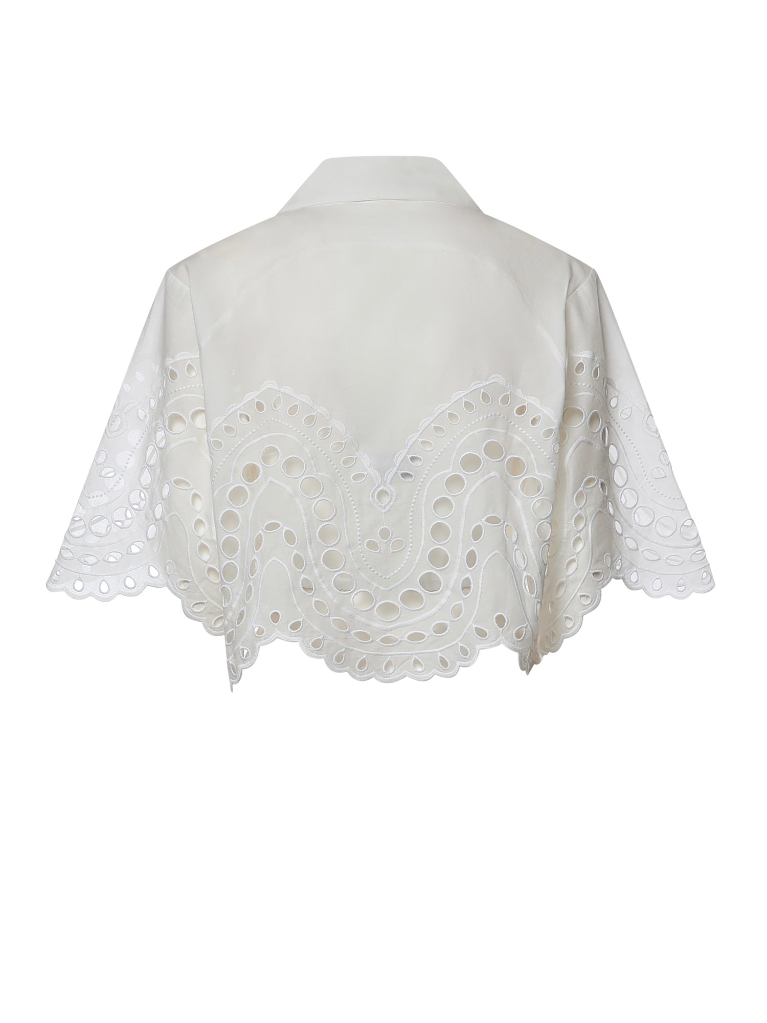 Camicia cropped Storm in cotone 263200 WHITE CHARO RUIZ 