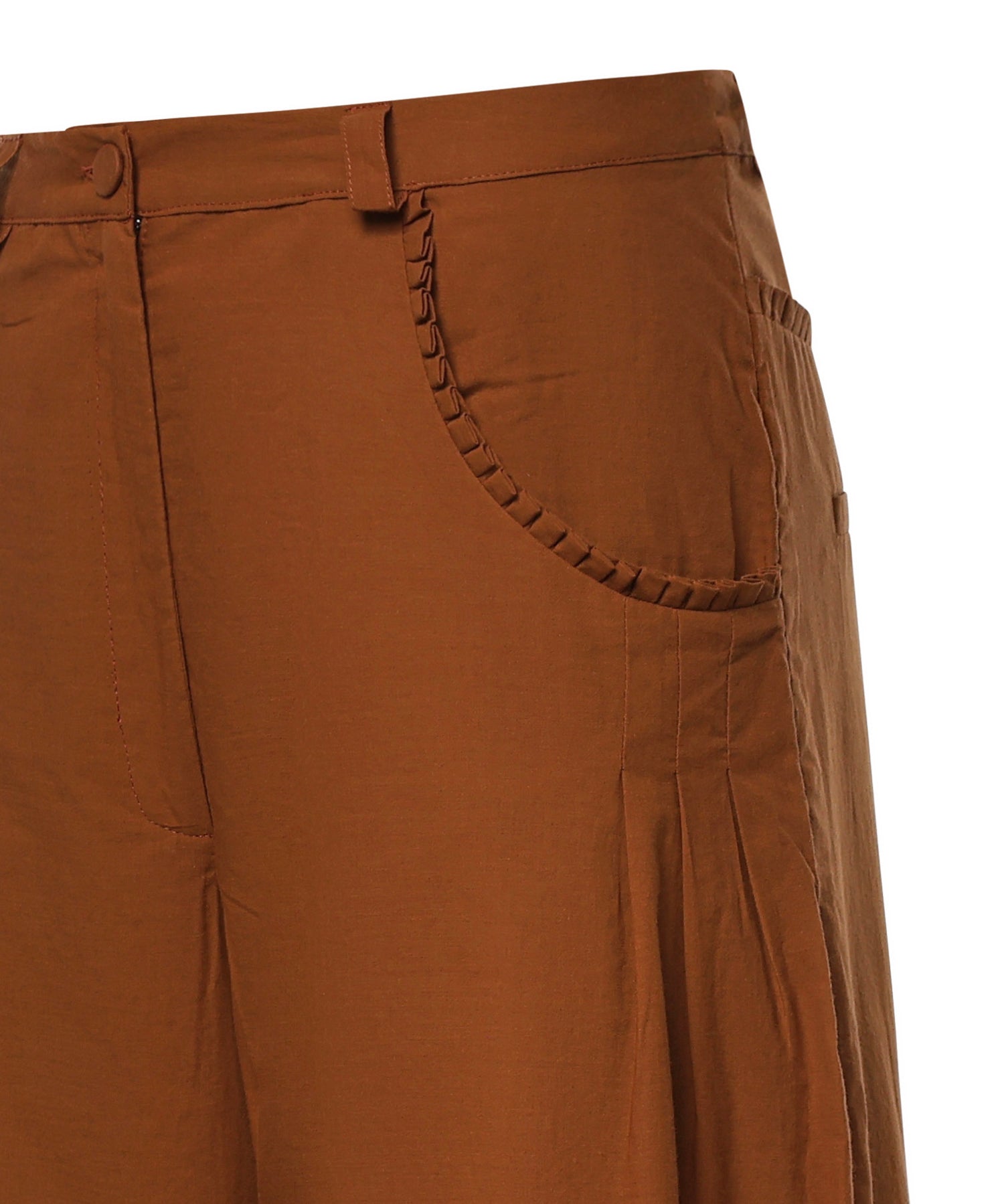 Pantaloni Ray in cotone 263502 BROWN CHARO RUIZ 