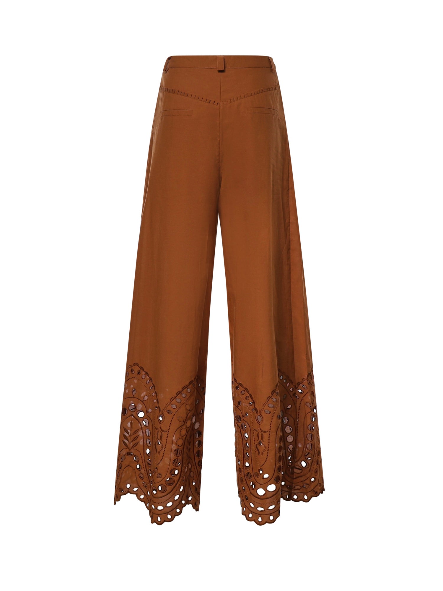 Pantaloni Ray in cotone 263502 BROWN CHARO RUIZ 