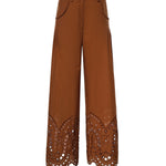 Pantaloni Ray in cotone 263502 BROWN CHARO RUIZ 