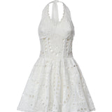 Miniabito Sandlight in cotone 263604 WHITE CHARO RUIZ 