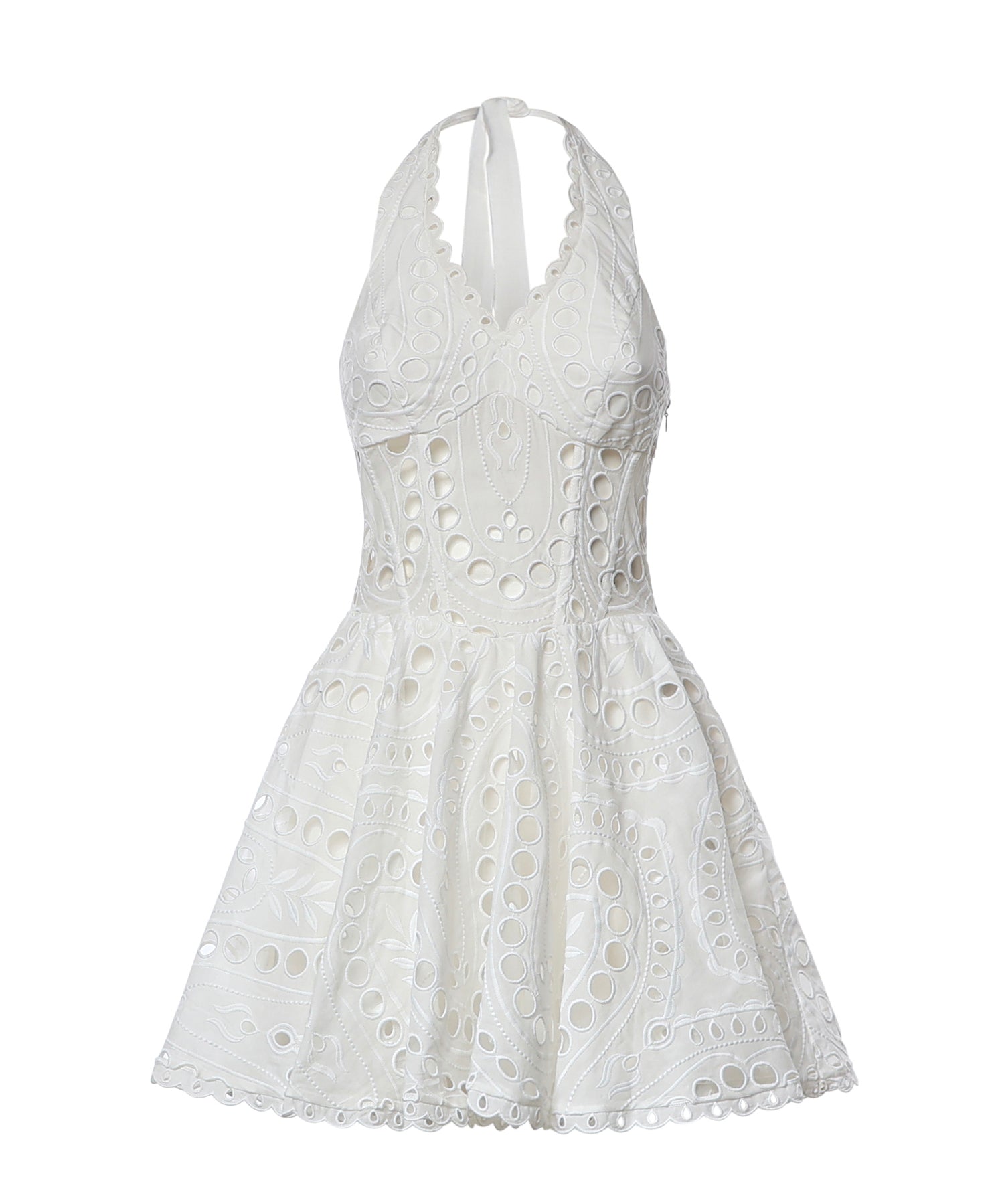 Miniabito Sandlight in cotone 263604 WHITE CHARO RUIZ 