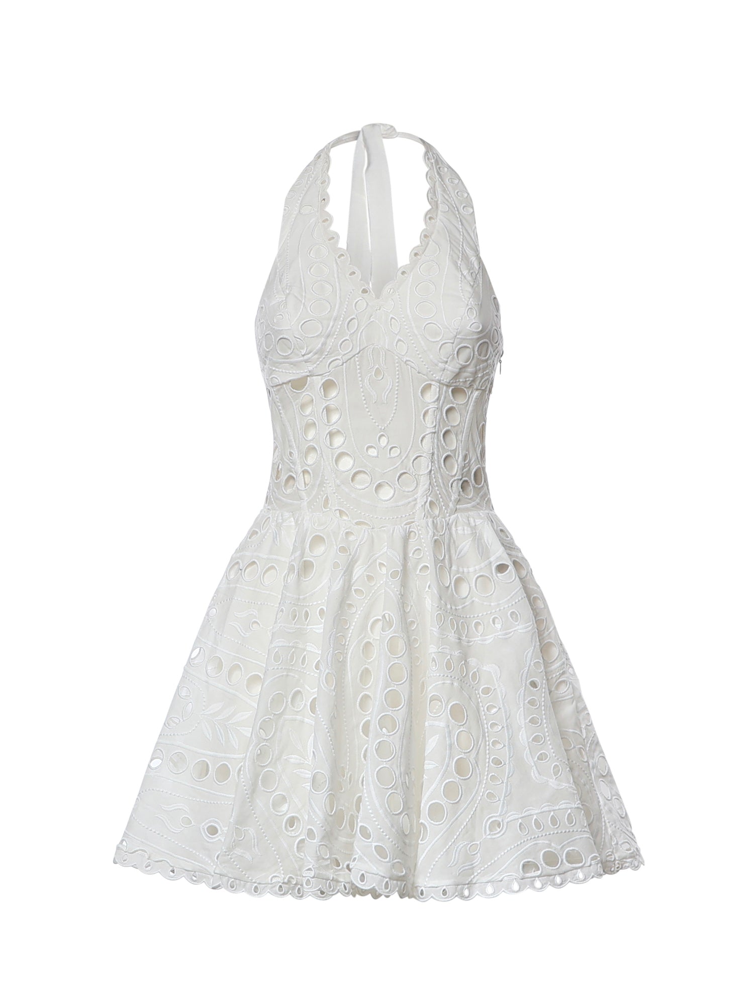 Miniabito Sandlight in cotone 263604 WHITE CHARO RUIZ 