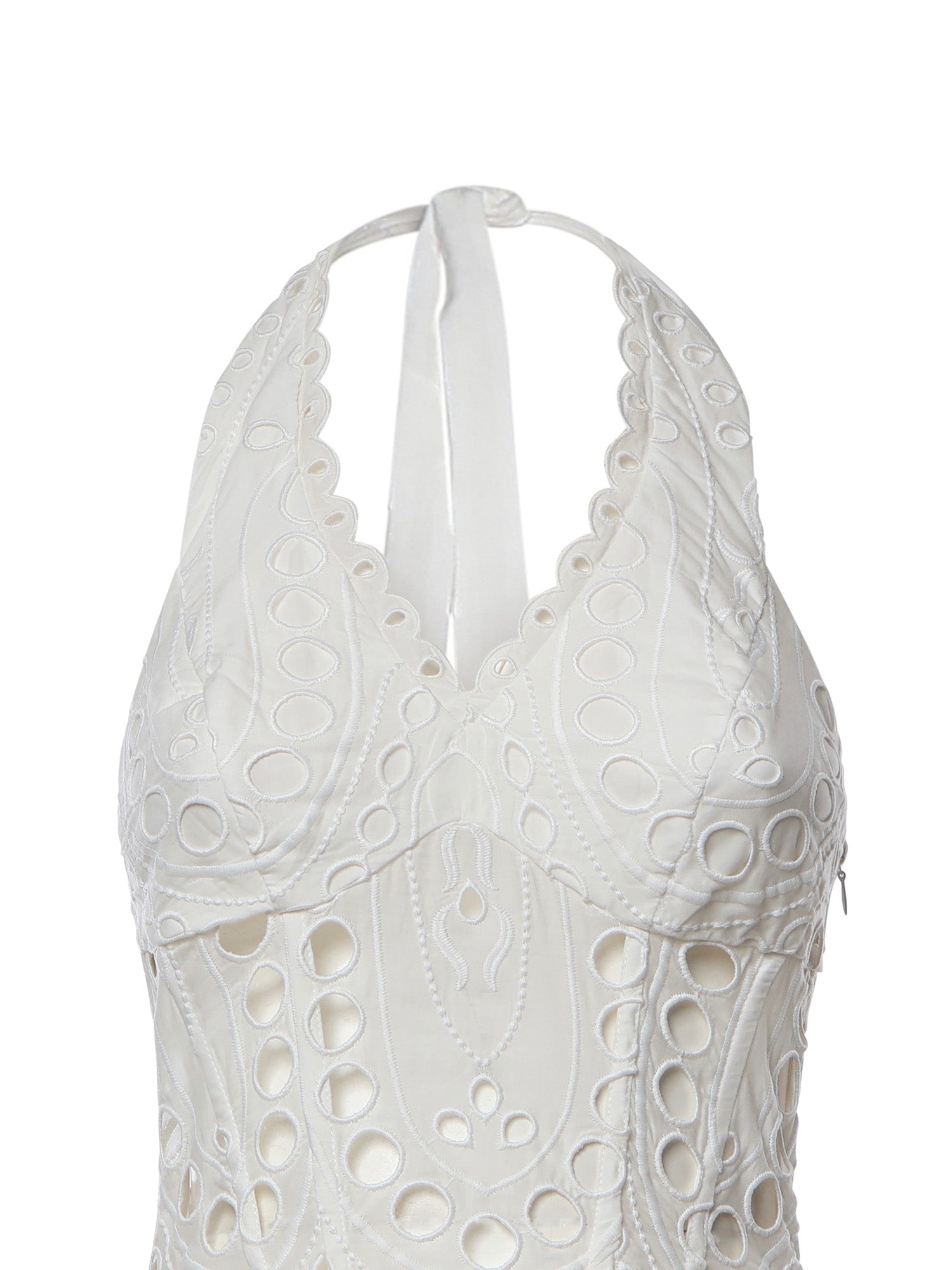 Miniabito Sandlight in cotone 263604 WHITE CHARO RUIZ 