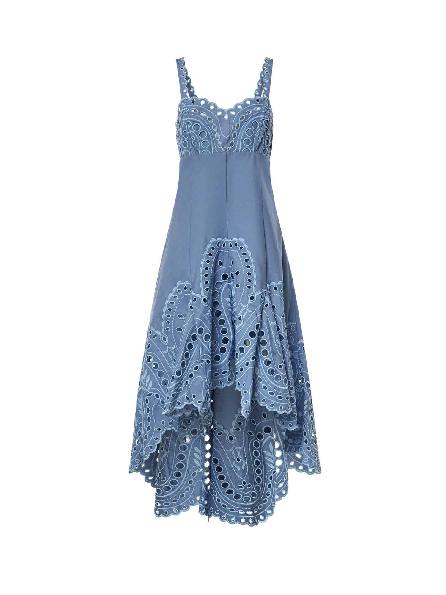 Abito midi Caspian in cotone 263612 BLUE CHARO RUIZ 