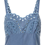 Abito midi Caspian in cotone 263612 BLUE CHARO RUIZ 