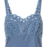 Abito midi Caspian in cotone 263612 BLUE CHARO RUIZ 