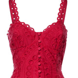 Abito midi Solace in cotone 263614 FUCHSIA CHARO RUIZ 