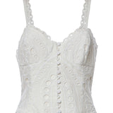 Abito midi Solace in cotone 263614 WHITE CHARO RUIZ 
