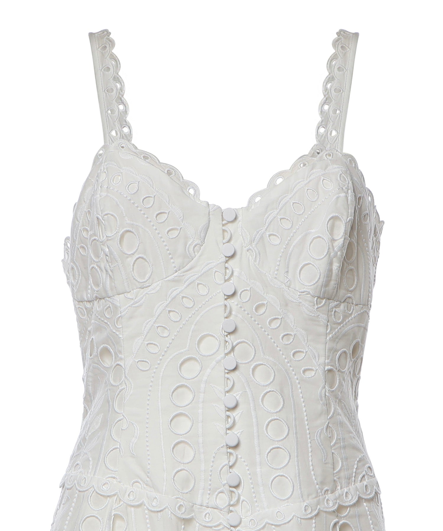 Abito midi Solace in cotone 263614 WHITE CHARO RUIZ 