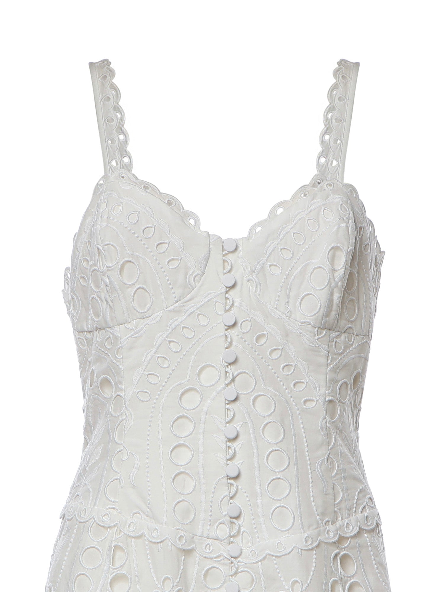 Abito midi Solace in cotone 263614 WHITE CHARO RUIZ 