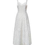 Abito midi Solace in cotone 263614 WHITE CHARO RUIZ 