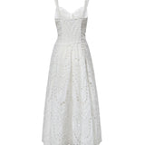 Abito midi Solace in cotone 263614 WHITE CHARO RUIZ 