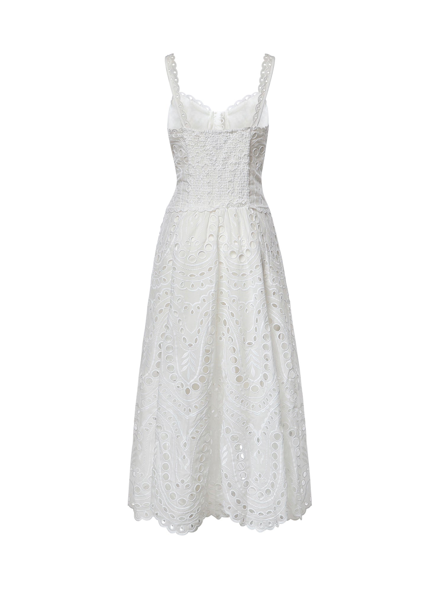 Abito midi Solace in cotone 263614 WHITE CHARO RUIZ 