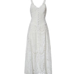 Abito midi Solace in cotone 263614 WHITE CHARO RUIZ 