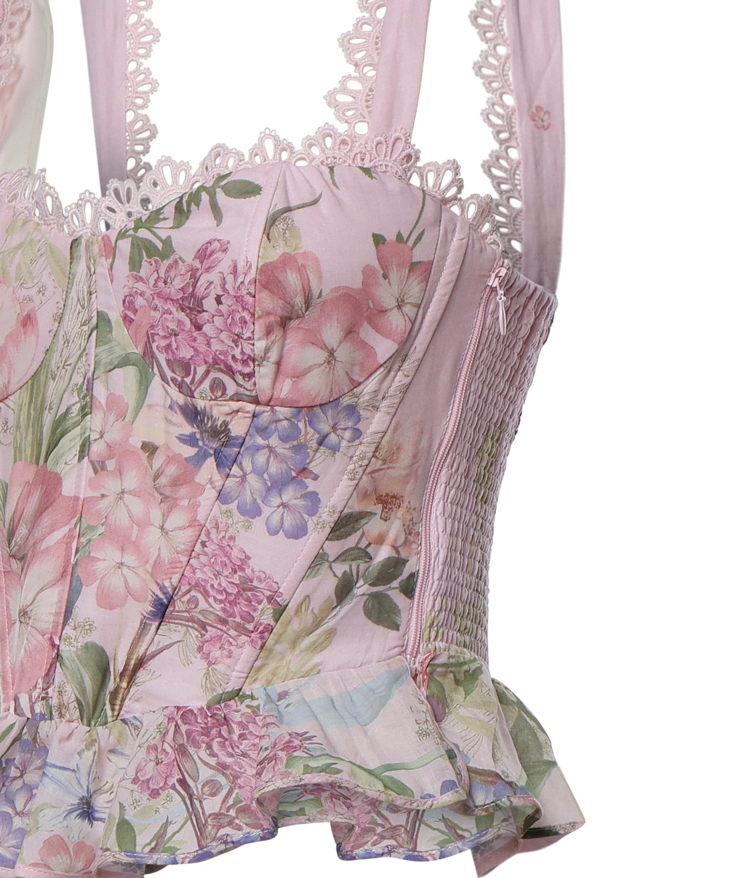 Top Floret in cotone 266101 PINK CHARO RUIZ 
