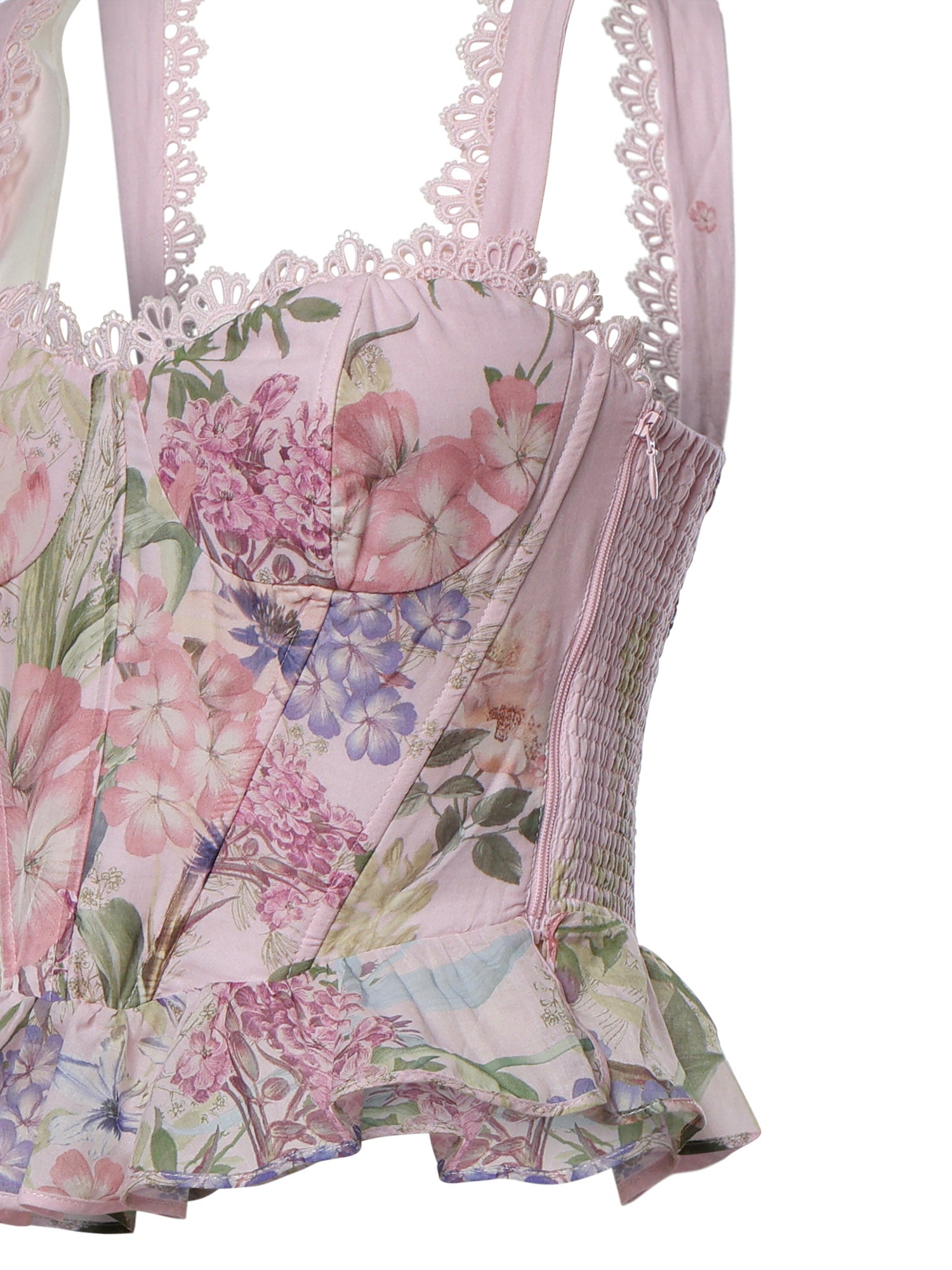 Top Floret in cotone 266101 PINK CHARO RUIZ 