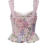 Top Floret in cotone 266101 PINK CHARO RUIZ 