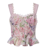 Top Floret in cotone 266101 PINK CHARO RUIZ 