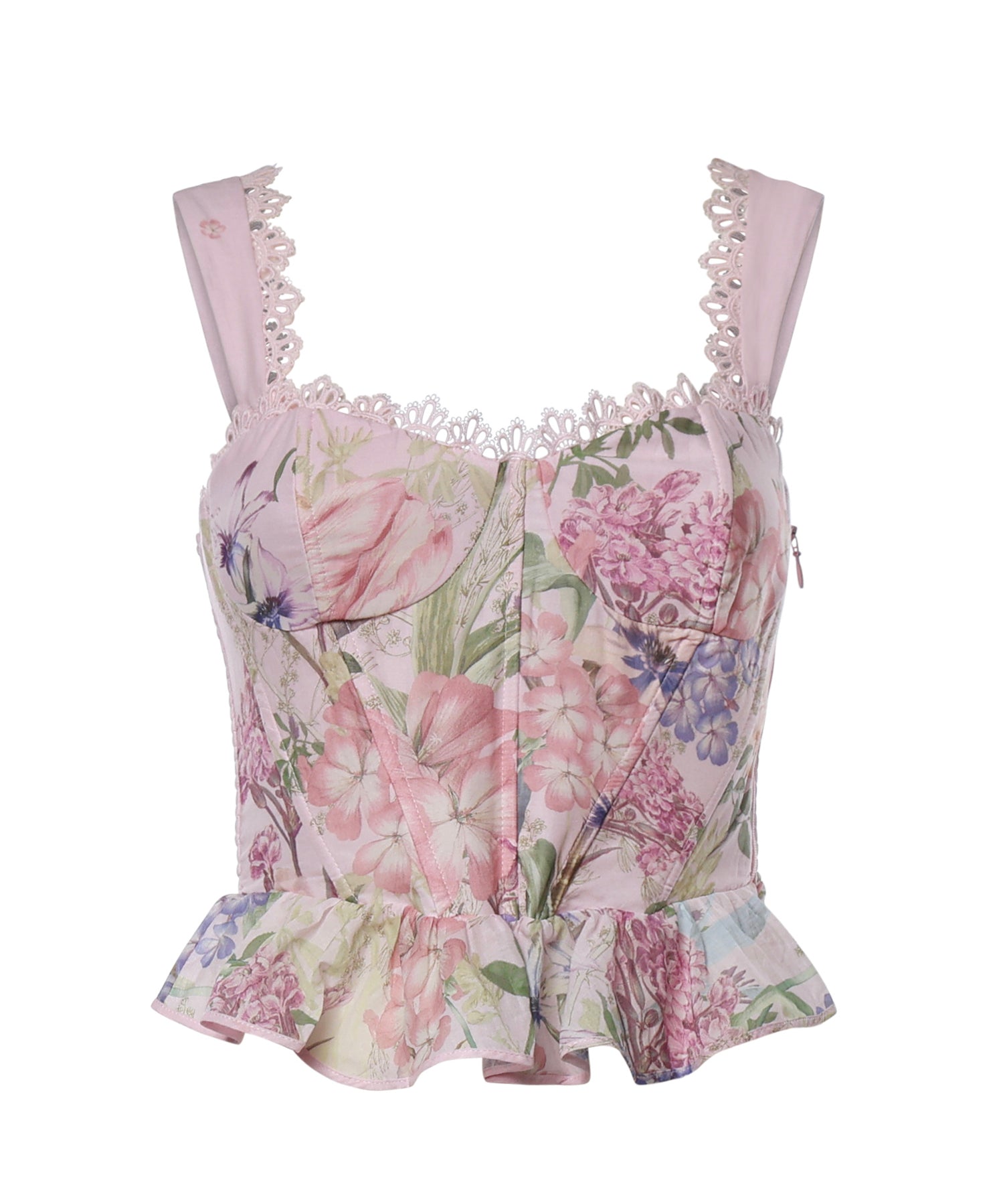 Top Floret in cotone 266101 PINK CHARO RUIZ 