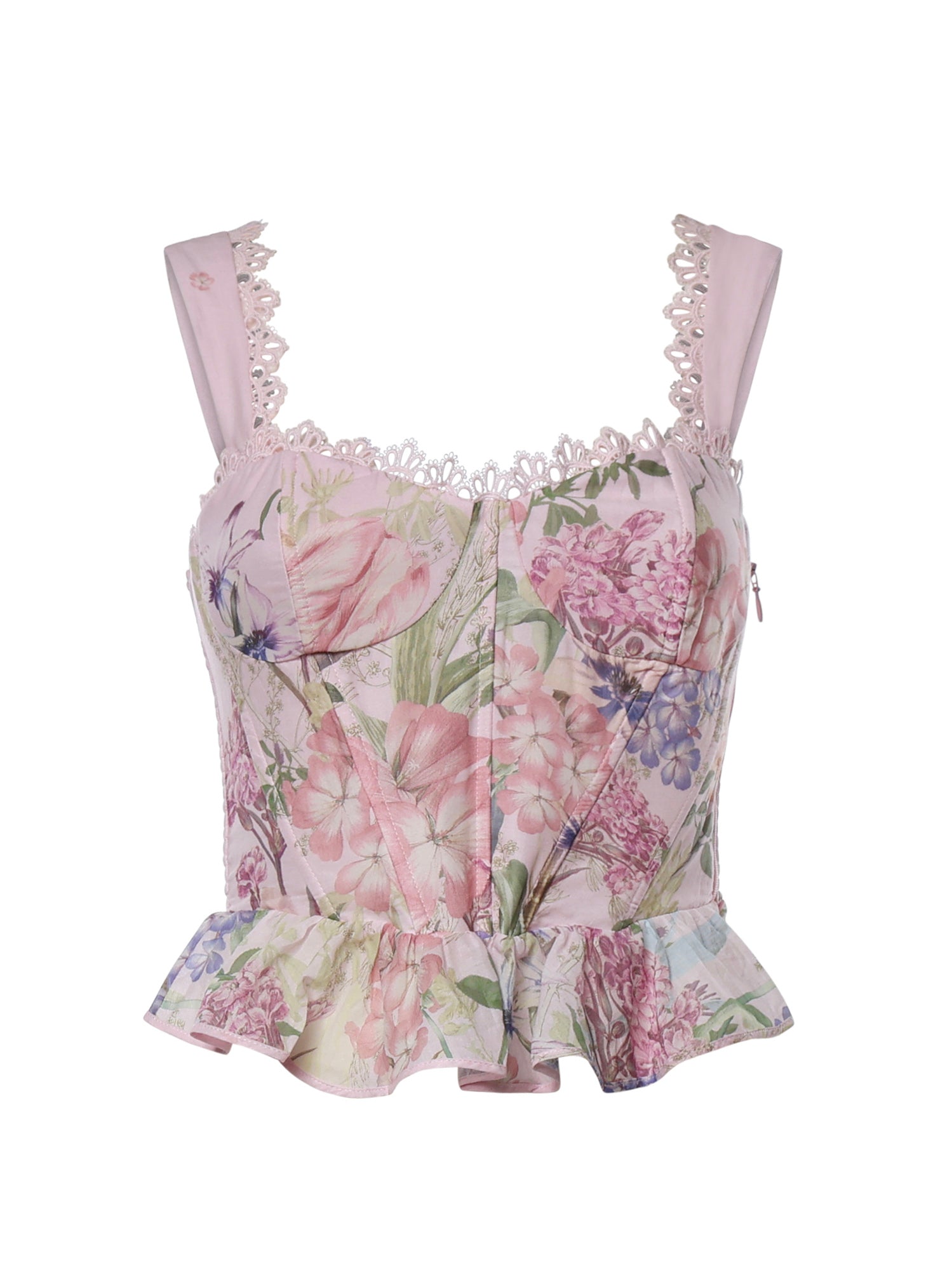 Top Floret in cotone 266101 PINK CHARO RUIZ 