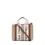 Tote bag mini Woody in lino CHC22AP237I26 90U CHLOÉ 