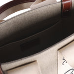 Tote bag piccola Woody in lino CHC22AS397I26 90U CHLOÉ 
