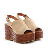 Sandali con zeppa Maxime CH25A10GRY 751 CHLOÉ 