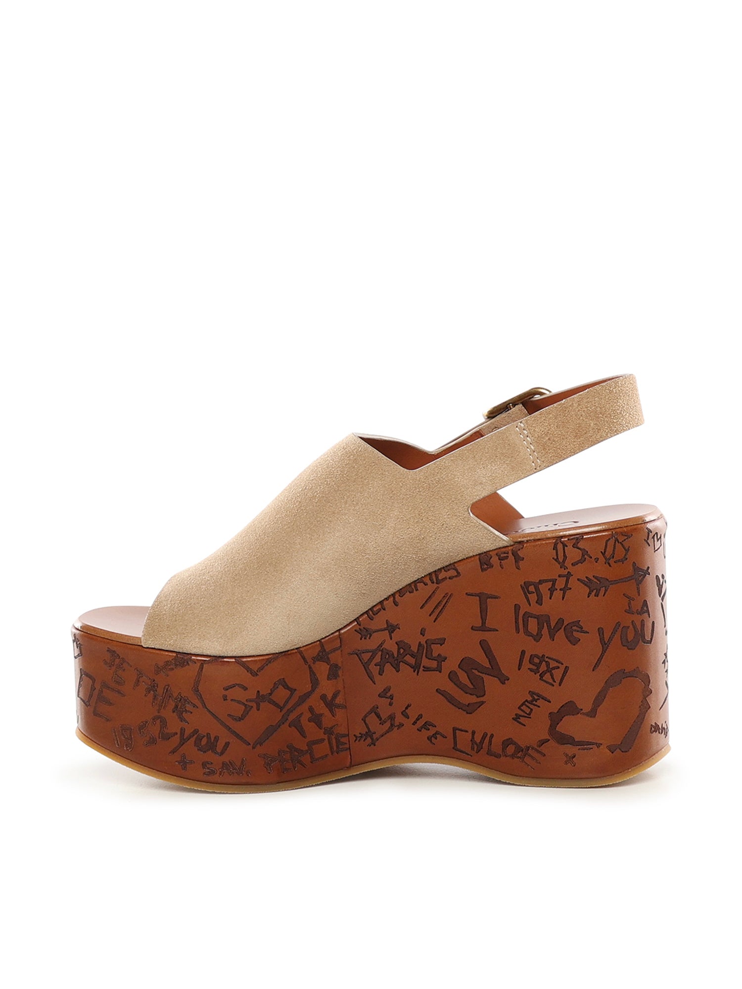 Sandali con zeppa Maxime CH25A10GRY 751 CHLOÉ 