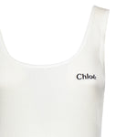 Tank top con logo in jersey CH25SJH12180 101 CHLOÉ 