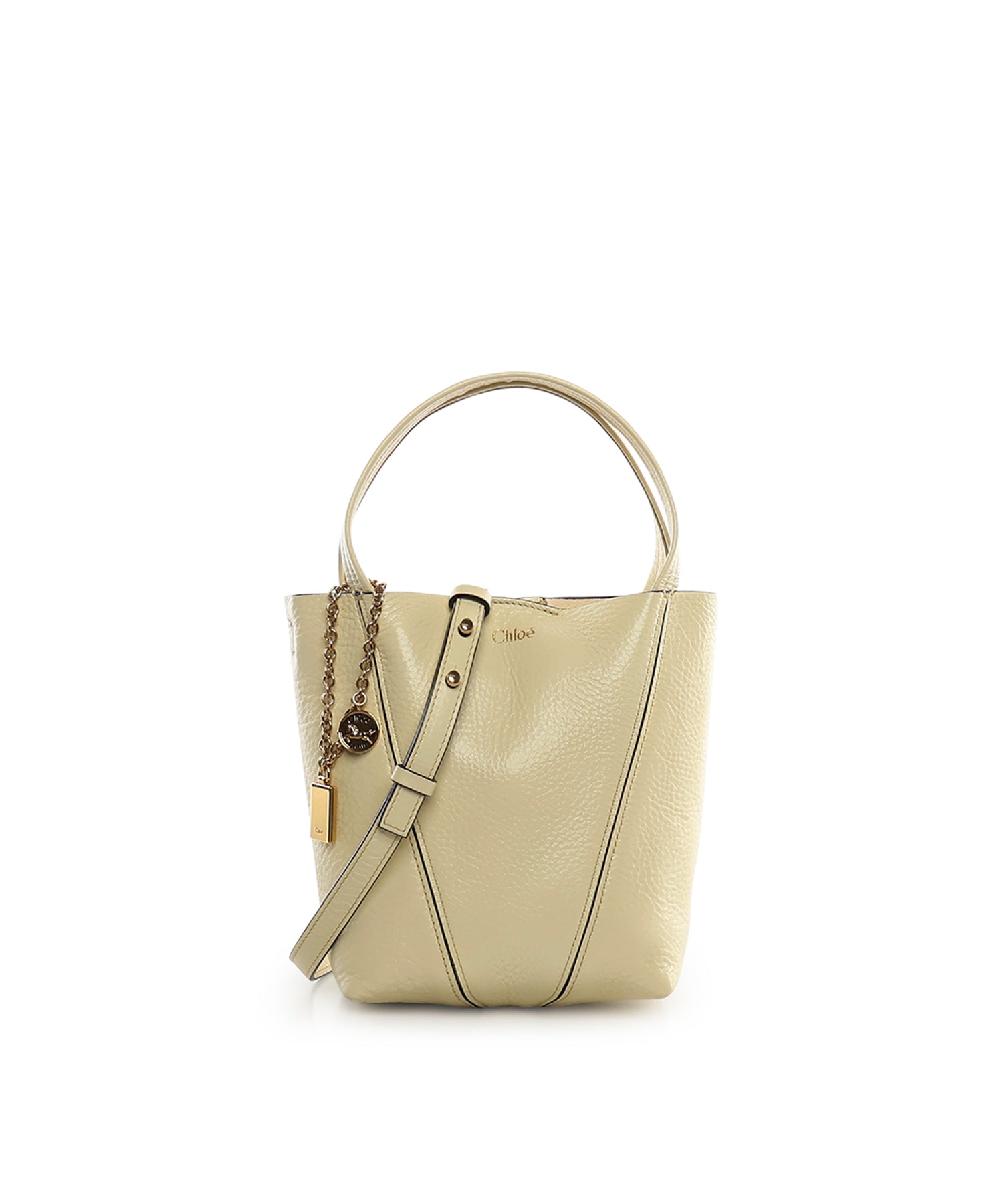 Tote bag piccola Chloé Spin in pelle CH25SS812N84 755 CHLOÉ 